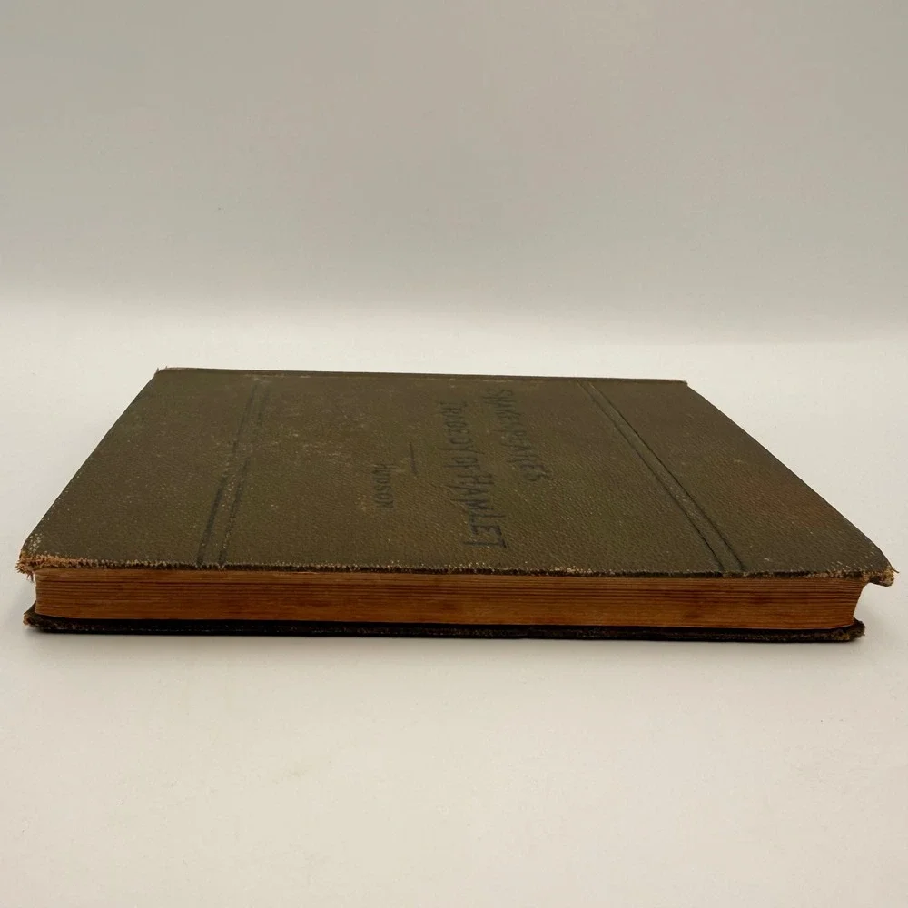 Antique 1879 Shakespeares Tragedy of Hamlet Hudson Ginn & Co Hardcover Book